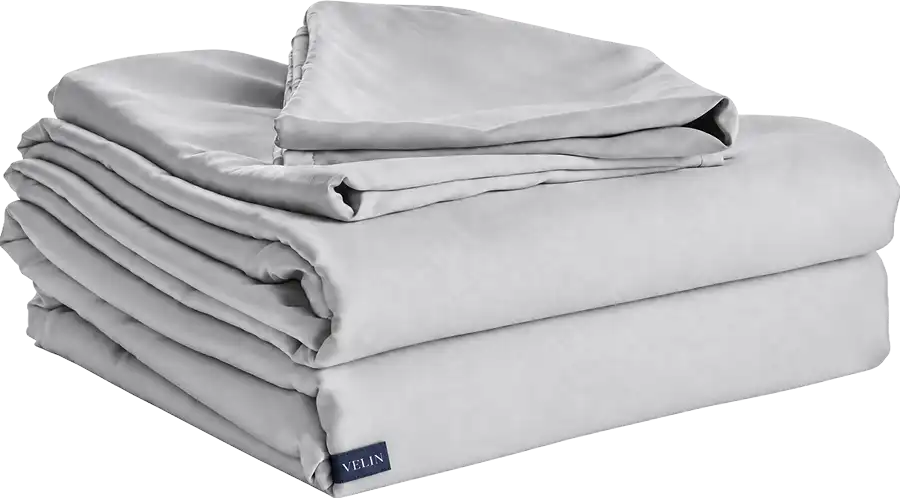 Velin Silver Thread sheet set in Light Grey