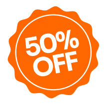 50% off