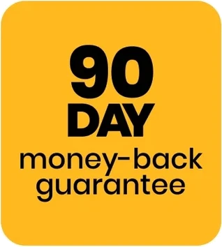 90 day money-back guarantee