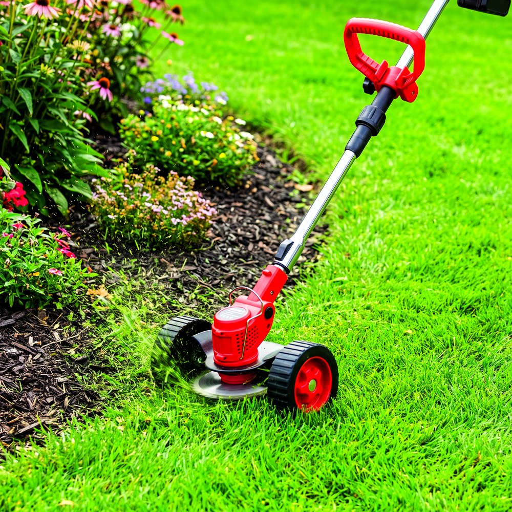 Weed & Lawn Trimmer Kit in use