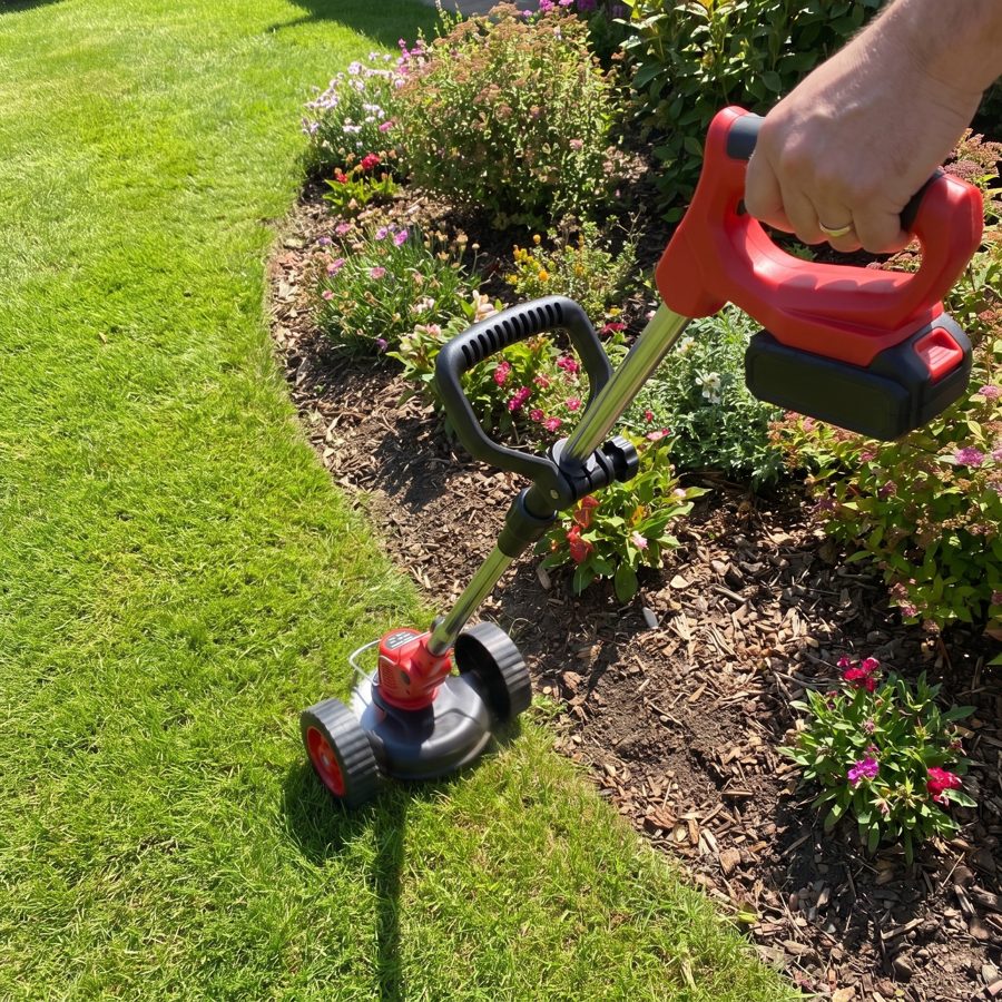 Light, easy-to-handle WOODRANGER Weed & Lawn Trimmer Kit