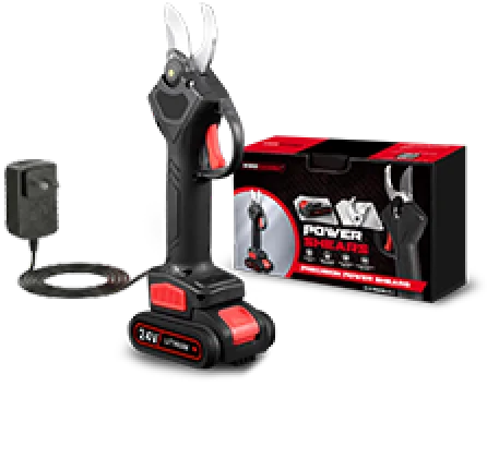 WOODRANGER retail box with trimmer, battery, charger and both blades