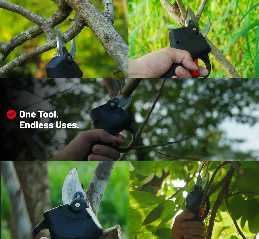 One tool, endless uses — hedges, shrubs, grass edges and borders
