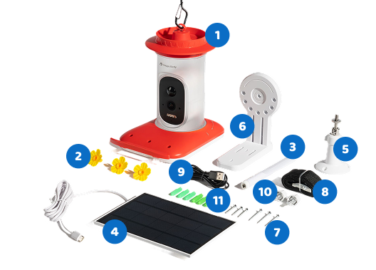 Hummingbird feeder - What's included