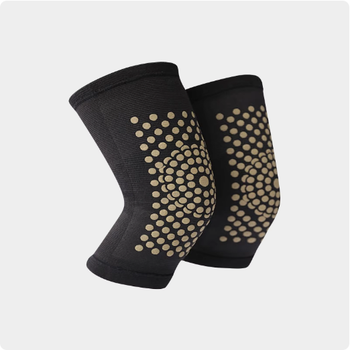 1 pair of self-heating magnetotherapy knee pads made of tourmaline keeps the knee warm and relieves pain
