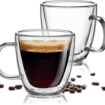 Double Wall 5.4oz Glass Espresso Mugs